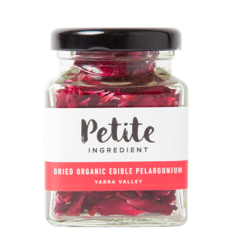 Dried Organic Edible Pelargonium Red