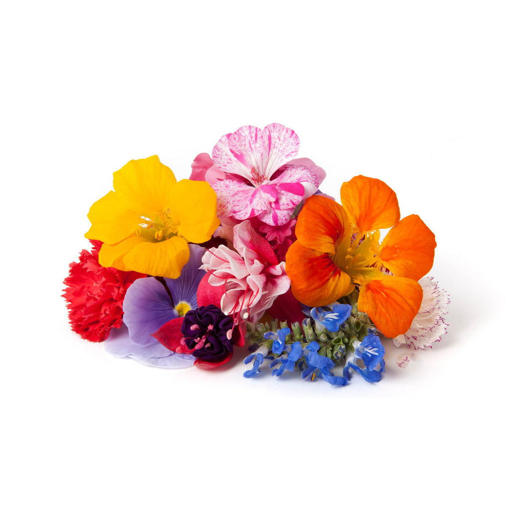 Fresh Edible Flowers - Petite Mix – Cherry Valley Organics