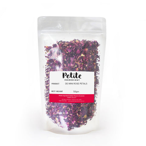 Dried Edible Miniature Rose Petals - Petite Ingredient