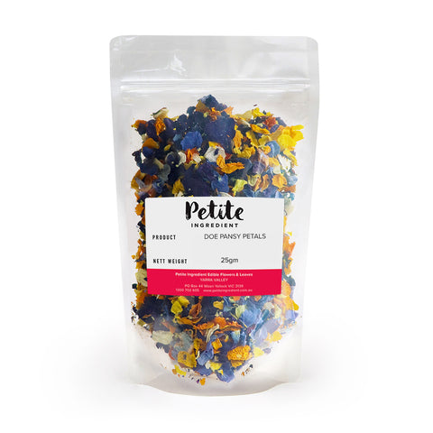 Dried Organic Edible Pansy Petals - Petite Ingredient